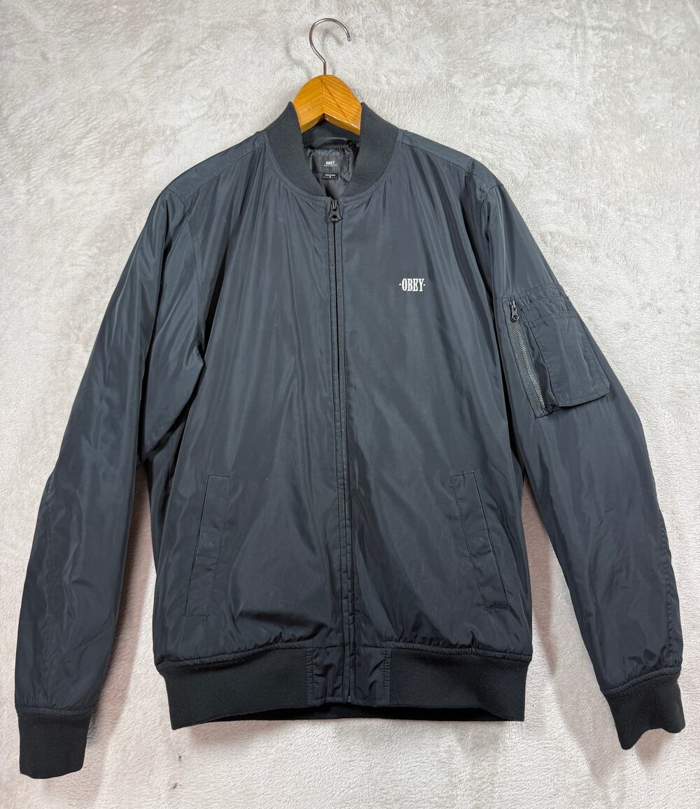 Obey Worldwide Mens Alden Utility Bomber Flight Jacket Sz SMALL
